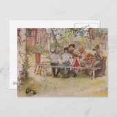 Carte Postale Petit déjeuner sous le Birch Tree (Devant / Derrière)