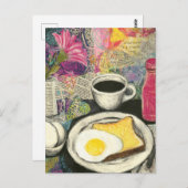 Carte Postale Petit déjeuner Still Life Collage (Devant / Derrière)