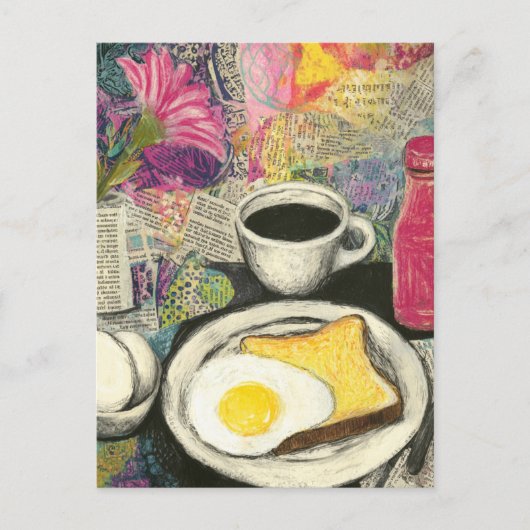 Carte Postale Petit déjeuner Still Life Collage (Devant)