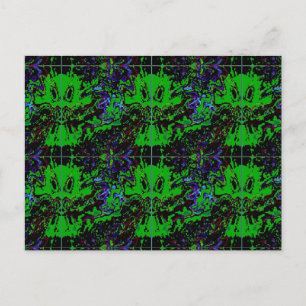 Carte Postale Petit diable vert