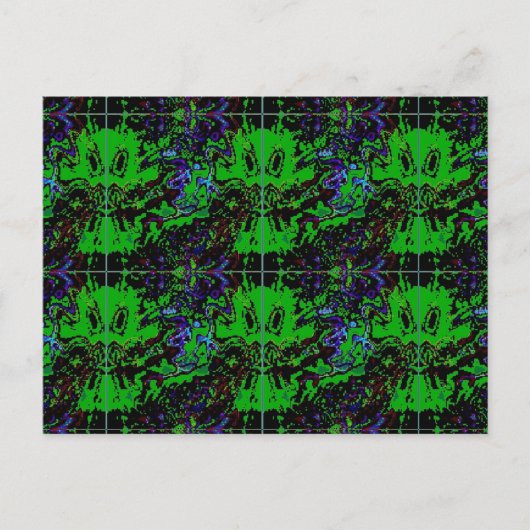 Carte Postale Petit diable vert (Devant)