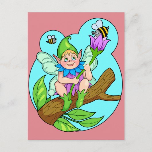 Carte Postale petit Elf (Devant)