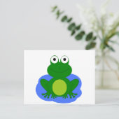Carte Postale Petit étang de grenouille funky (Debout devant)