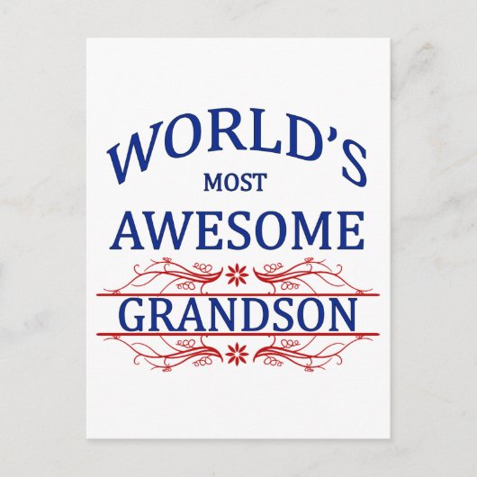 Carte Postale Petit-fils le plus génial du monde (Devant)