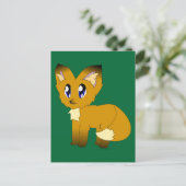 Carte Postale Petit Fox délabré mignon (Debout devant)