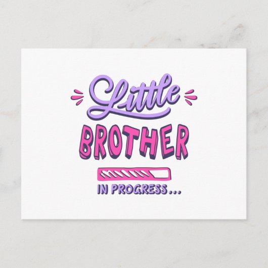 Carte Postale Petit frère en cours (Devant)