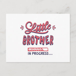 Carte postale petit frère en route
