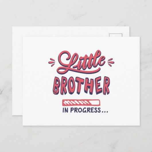 Carte Postale Petit frère en route (Devant / Derrière)