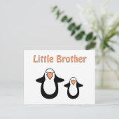 Carte Postale petit frère pingouin (Debout devant)
