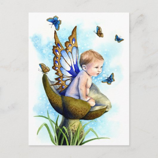 Carte Postale Petit garçon bleu (Devant)