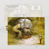 Carte Postale Petit garçon et troll (Devant / Derrière)