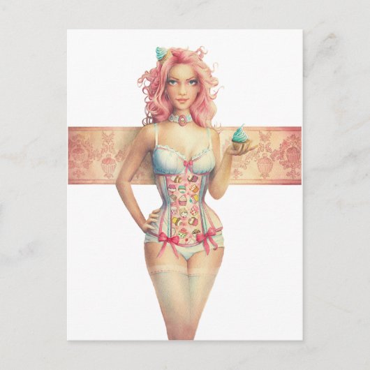 Carte Postale "Petit gâteau" par Howden écossais (Devant)