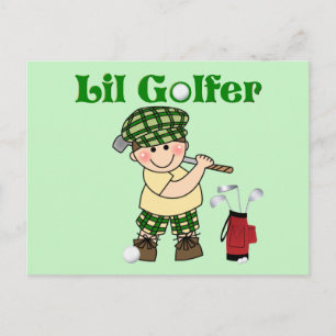 Carte Postale Petit Golfeur