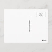 Carte Postale Petit hibou caricature rose pâle (Dos)