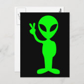 Carte Postale Petit homme vert (Devant / Derrière)