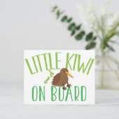 Carte Postale Petit kiwi à bord (Jolie maternité néo-zélandaise) (Debout devant)