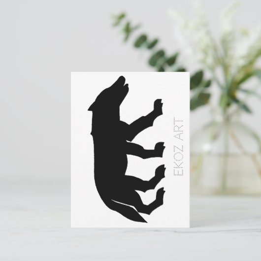 Carte Postale Petit loup (Debout devant)