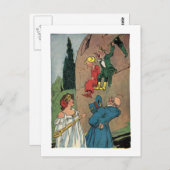 Carte Postale Petit magicien vintage d'Oz (Devant / Derrière)