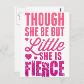 Carte Postale Petit Mais Fierce (Devant / Derrière)