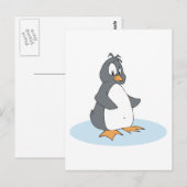 Carte Postale petit manchot solitaire (Devant / Derrière)