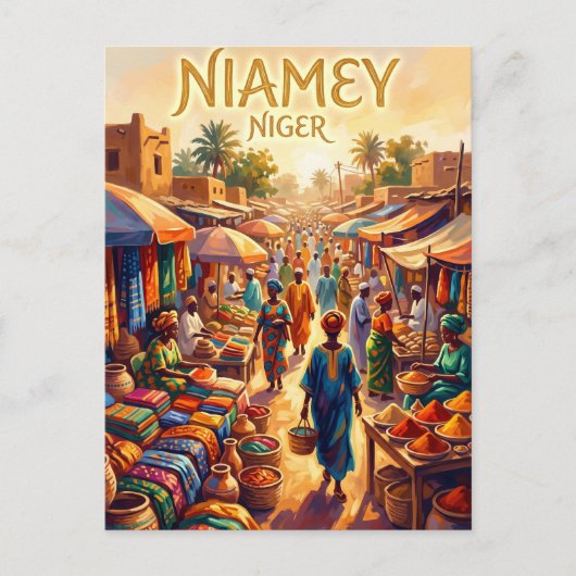 Carte Postale Petit Marché Niger (Devant)
