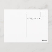 Carte Postale Petit Merci de Baby shower Citrouille (Dos)