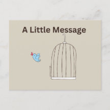 Carte postale Petit message