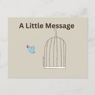 Carte postale Petit message