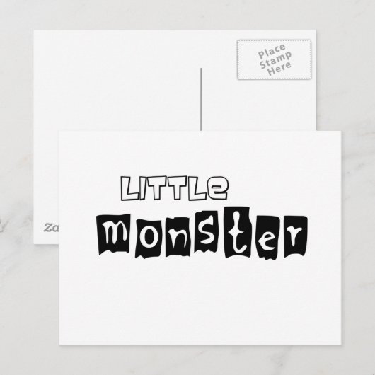 Carte Postale Petit monstre (Devant / Derrière)