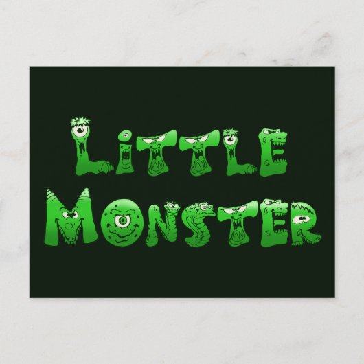 Carte Postale Petit monstre tombé (Devant)