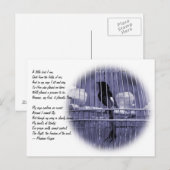 Carte Postale Petit oiseau en cage poème (Devant / Derrière)