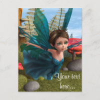 Petit papillon fée volant