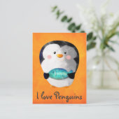 Carte Postale Petit Pingouin mignon (Debout devant)