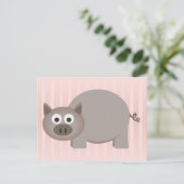 Carte Postale Petit porc Brown (Debout devant)
