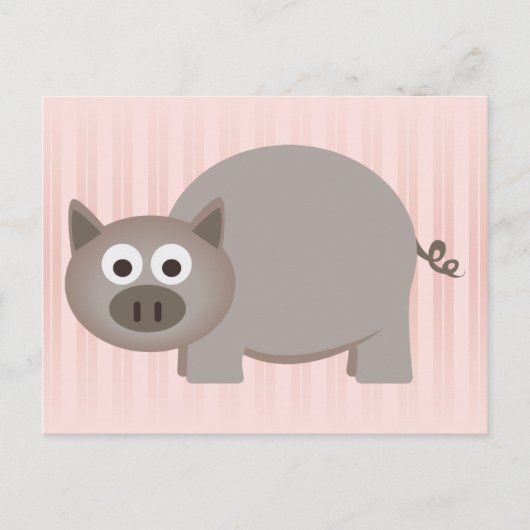 Carte Postale Petit porc Brown (Devant)