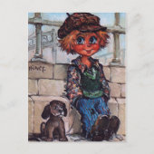 Carte Postale Petit Poulbot et son chien (Devant)