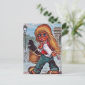 Carte Postale Petit Poulbot sur les Champs-Elysées (Debout devant)