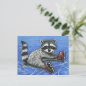 Carte Postale Petit raton laveur (Debout devant)