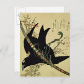 Carte Postale Petit Raven avec l'épée de clan de Minamoto (Devant / Derrière)