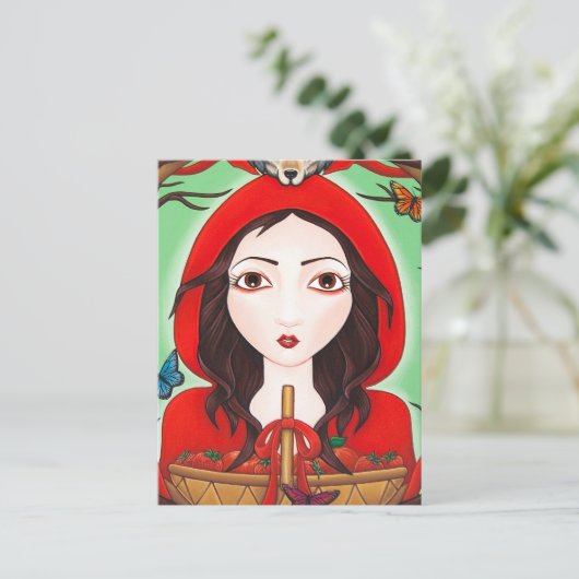 Carte Postale Petit rouge (Debout devant)