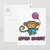 Carte Postale Petit singe (Devant / Derrière)