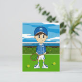 Carte postale Petit Tennis Boy (Debout devant)