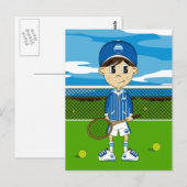 Carte postale Petit Tennis Boy (Devant / Derrière)