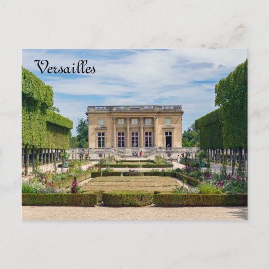 Carte Postale Petit Trianon et jardin français à Versailles (Devant)