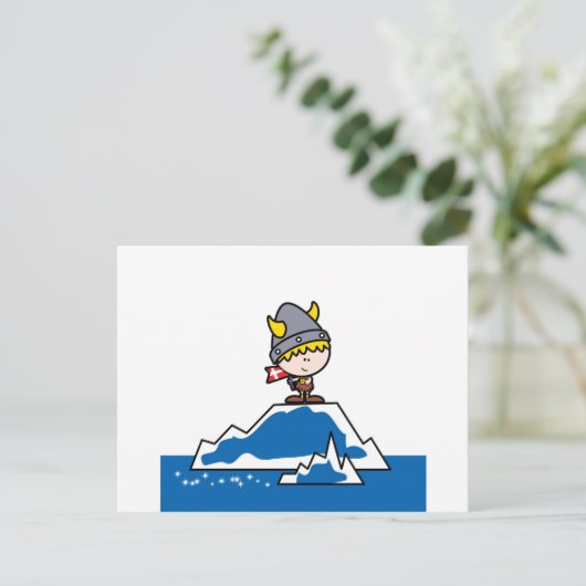 Carte Postale Petit Viking Boy (Debout devant)