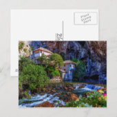 Carte Postale Petit village Blagaj sur la cascade de Buna, Bosni (Devant / Derrière)