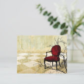 Carte Postale Petite chaise royale avec branches (Debout devant)