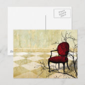Carte Postale Petite chaise royale avec branches (Devant / Derrière)