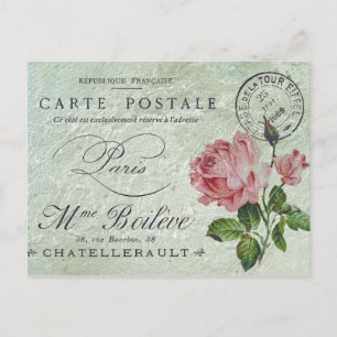 Carte Postale Petite Confection Rose