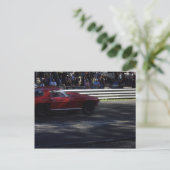 Carte Postale Petite Corvette Rouge (Debout devant)